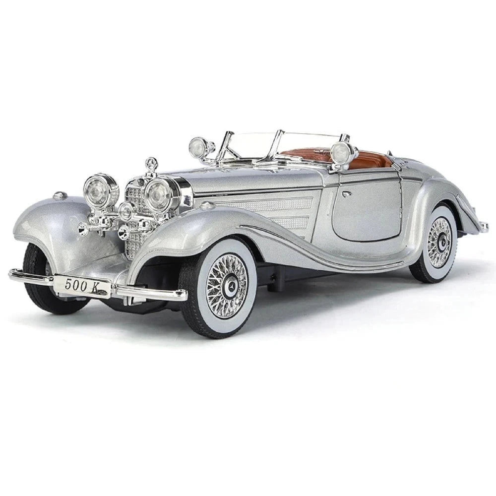 Mercedes-Benz 1936 500K Silver 1:24 – Diecast Display Model Die-Cast