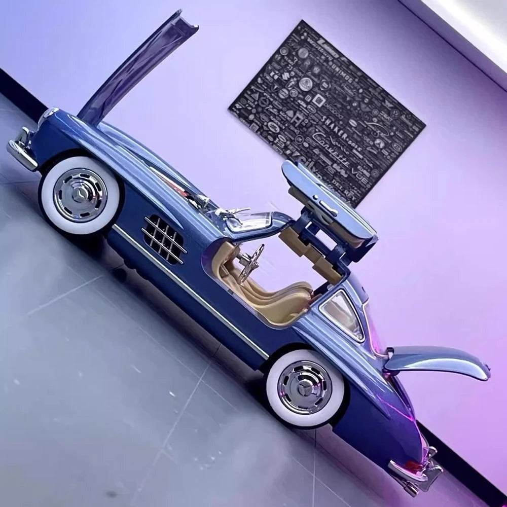 Mercedes-Benz 1954 300SL Blue 1:24 – Diecast Display Model Die-Cast