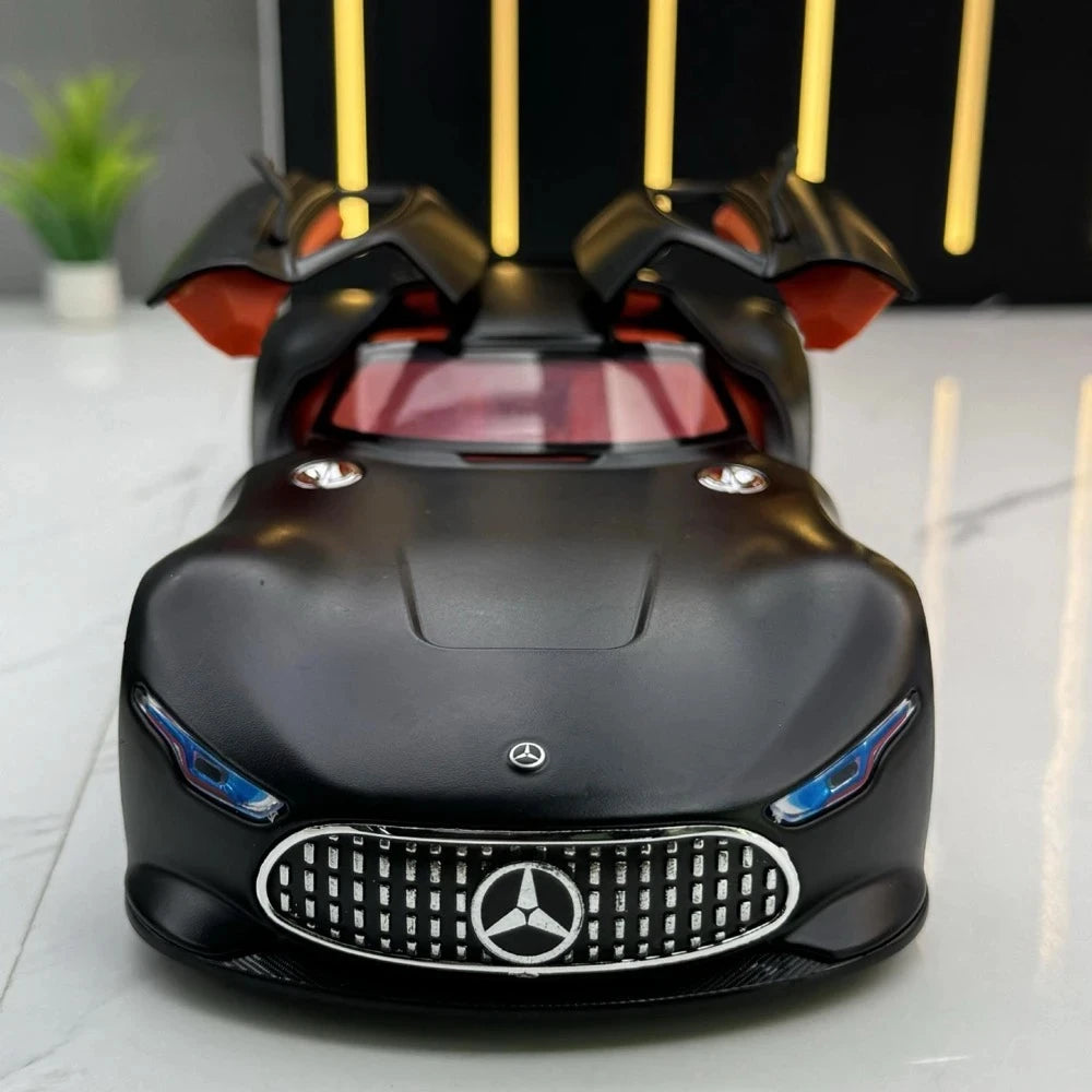 Mercedes-Benz 2013 AMG Vision Gran Turismo Matte preto 1:24 – modelo de exposição em metal fundido