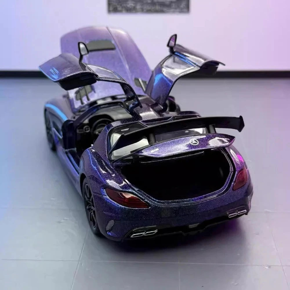 Mercedes-Benz 2013 SLS AMG Black Series Purple 1:24 – Diecast Display Model Die-Cast