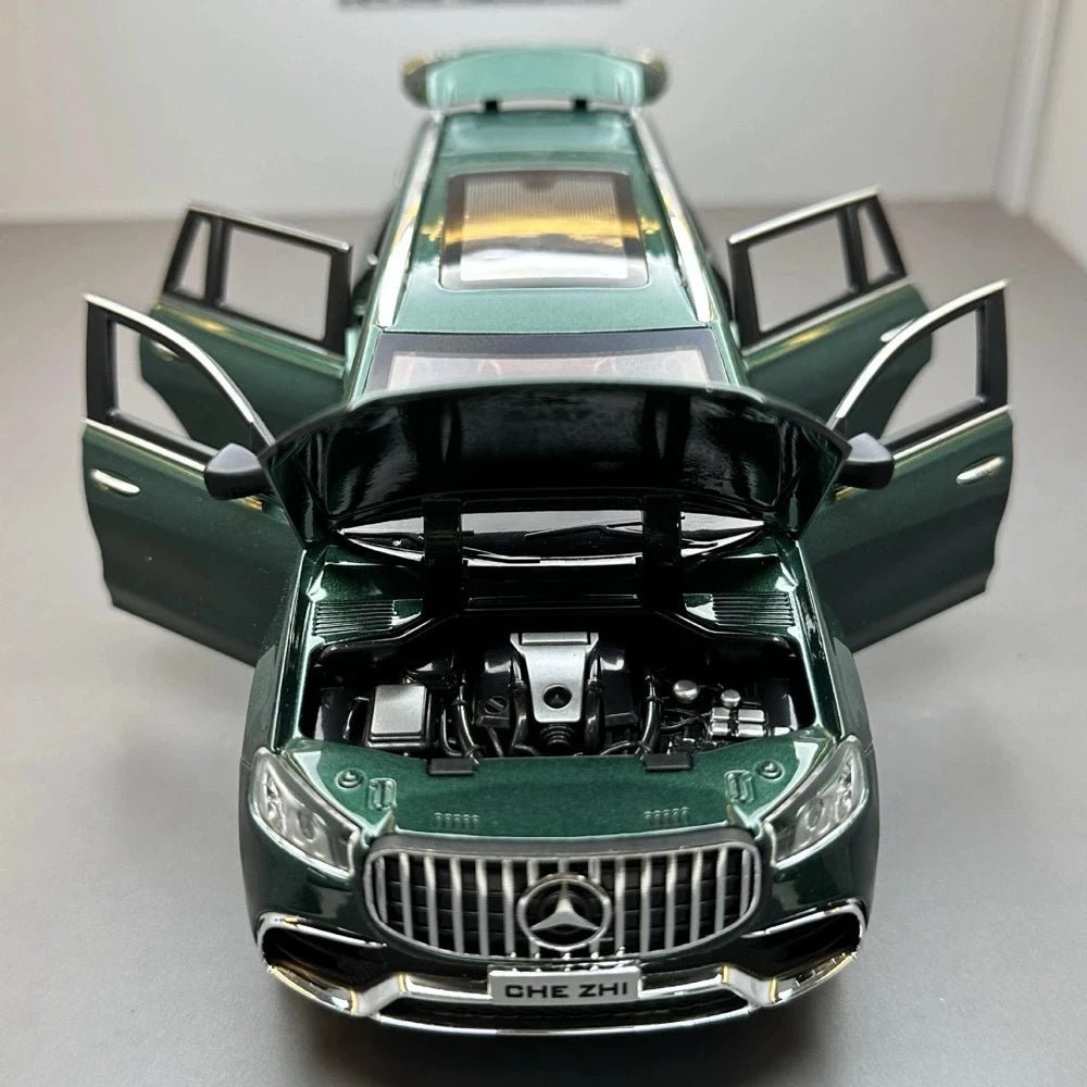 Mercedes-Benz 2020 GLS63 Green 1:24 – Model wyświetlacza odlewany z odlewu