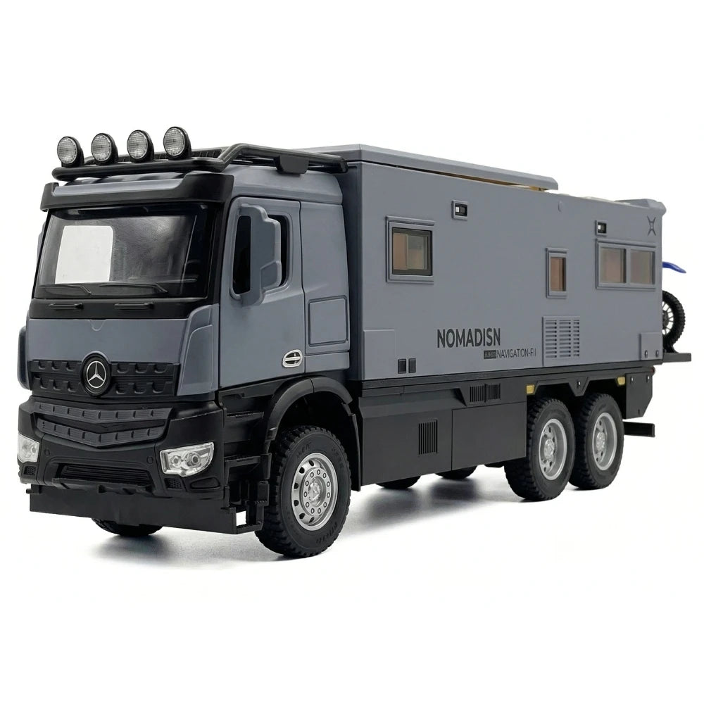 Mercedes-Arocs 2022 Nomadism Navigator F II Gray 1:24 – Diecast Display Model Die-Cast