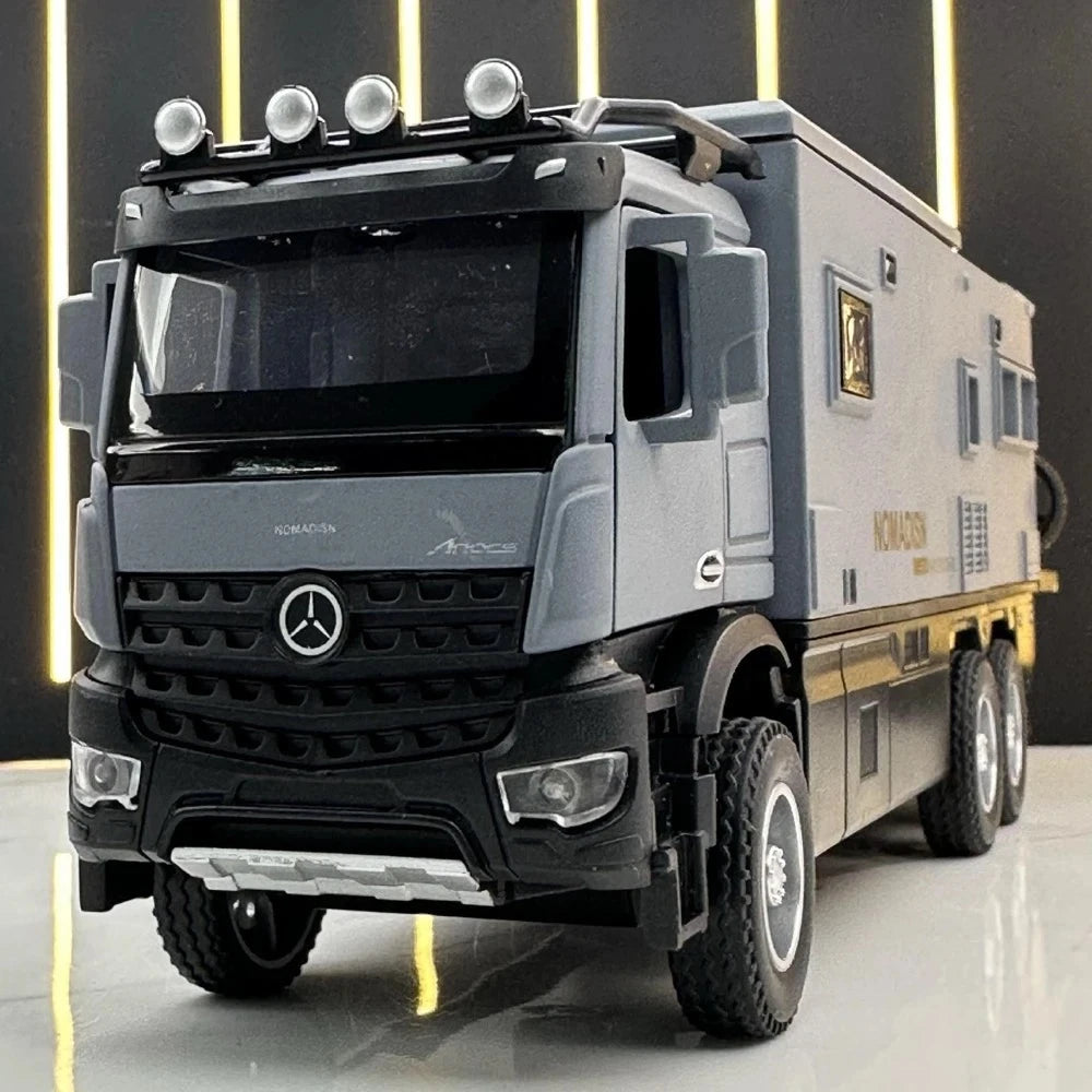 Mercedes-Arocs 2022 Nomadism Navigator F II Gray 1:24 – Diecast Display Model Die-Cast
