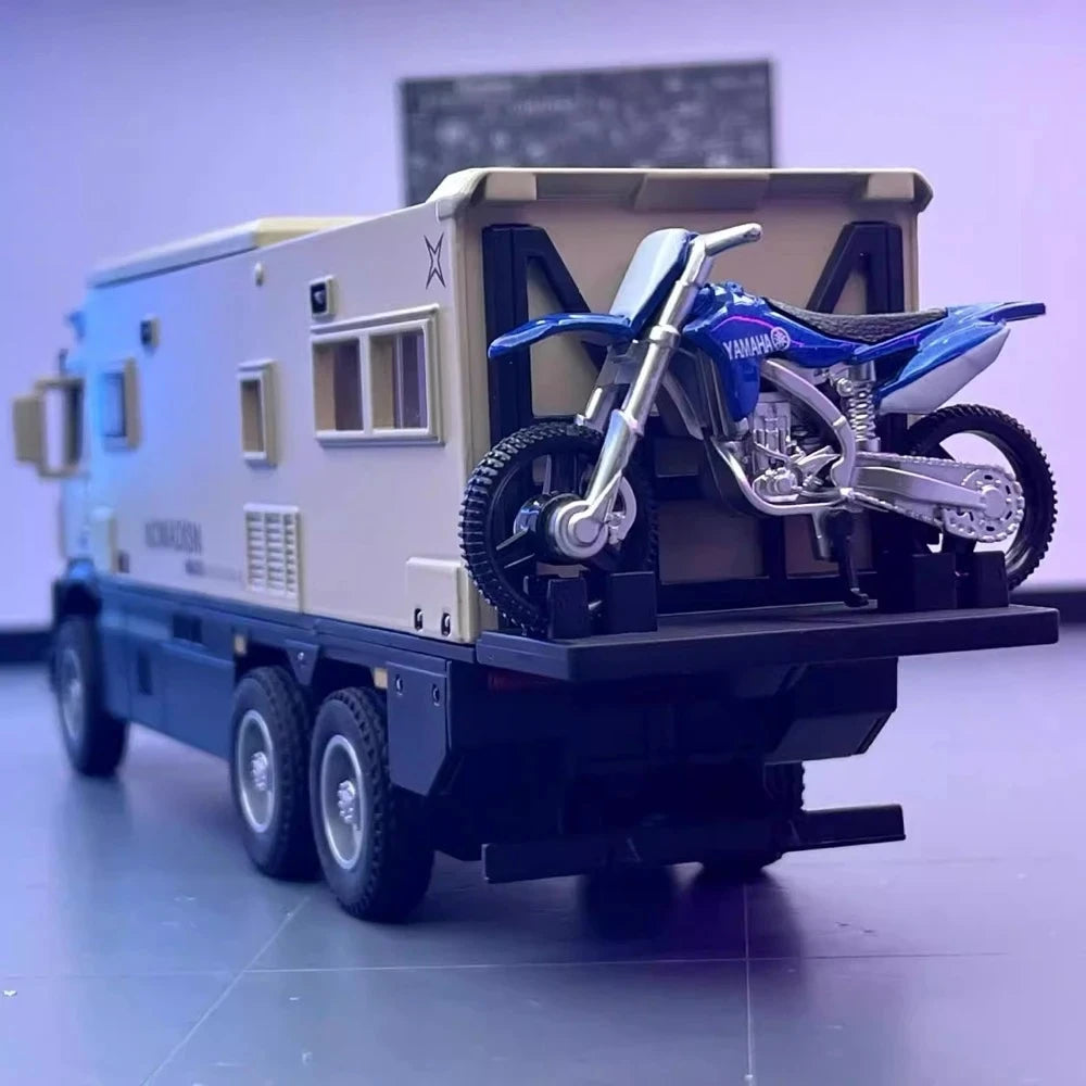 Mercedes-Arocs 2022 Nomadism Navigator F II Yellow 1:24 – Diecast Display Model Die-Cast