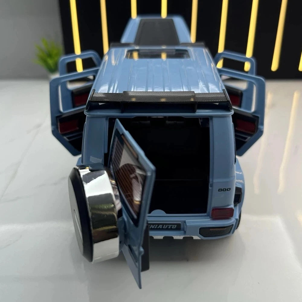 Mercedes-Brabus 2022 G800 4×4 أزرق 1:24 – نموذج عرض معدني مصبوب