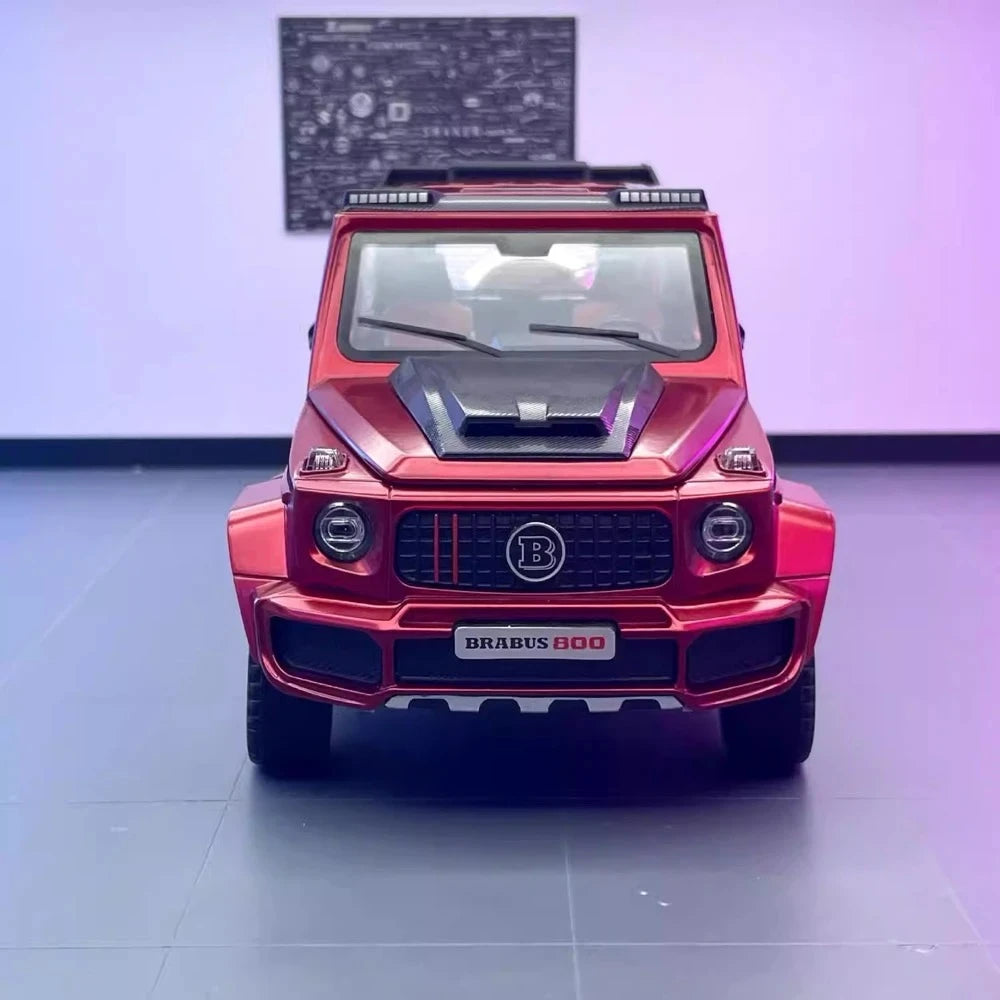 Mercedes-Brabus 2022 G800 4×4 أحمر 1:24 – نموذج عرض معدني مصبوب