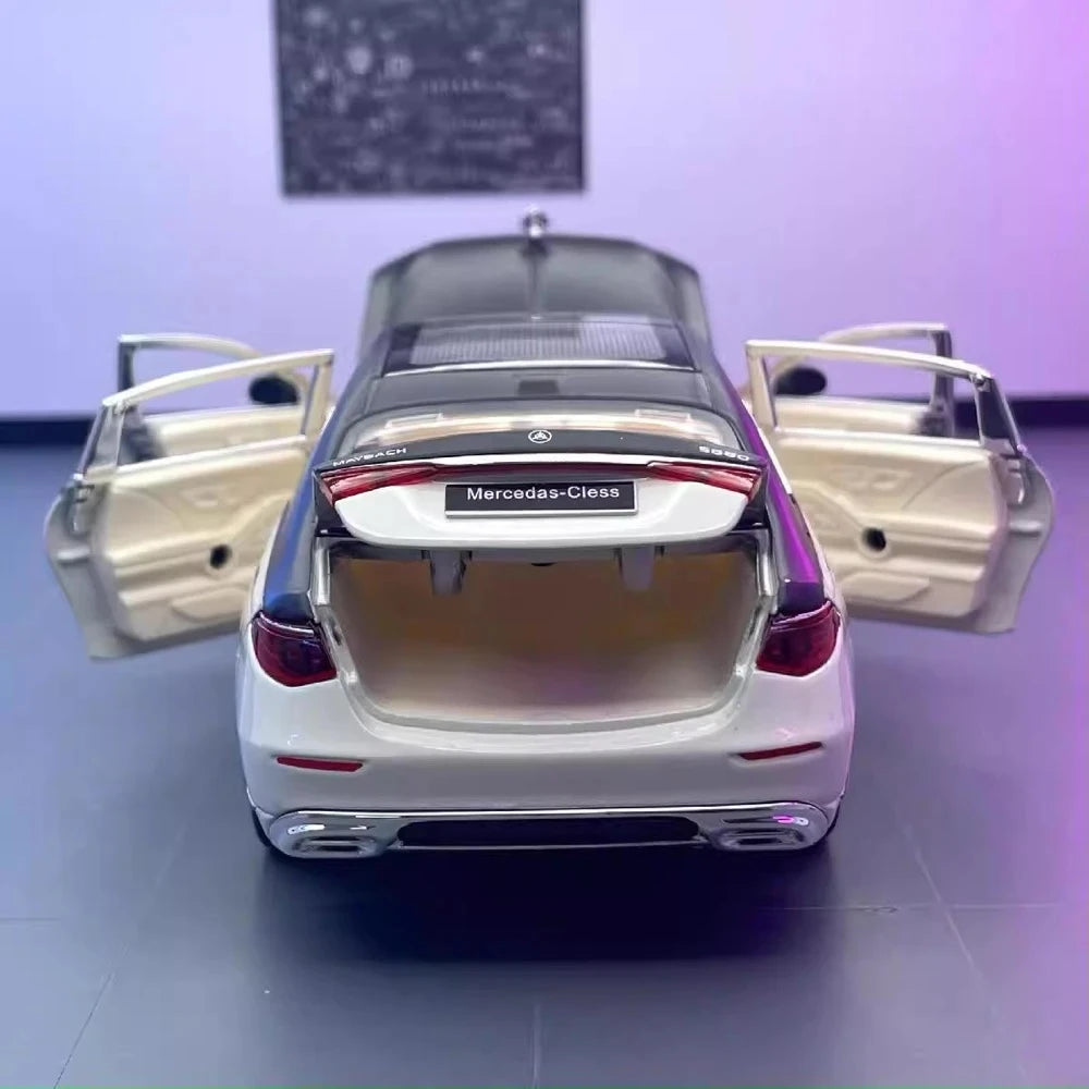 Mercedes-Maybach 2021 S680 أبيض 1:24 – نموذج عرض معدني مصبوب