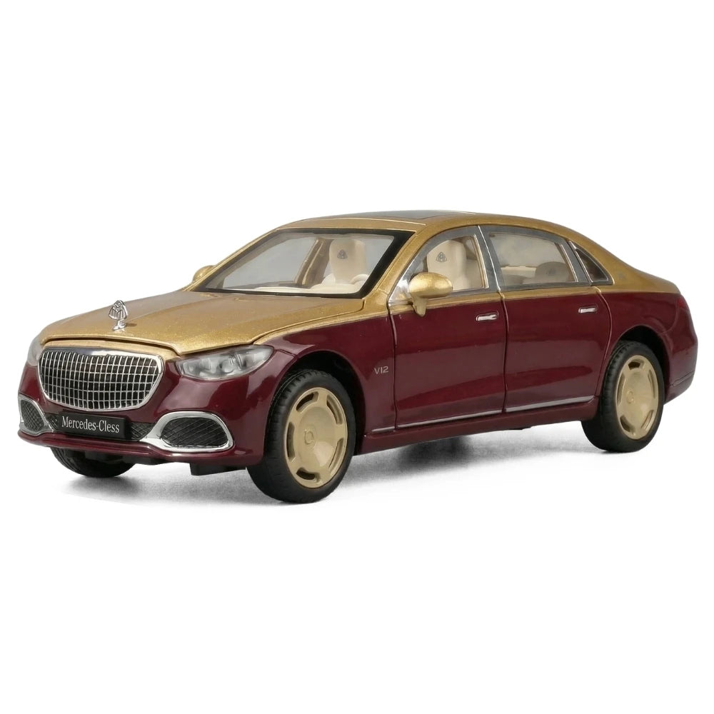 Mercedes-Maybach 2021 S680 Wine 1:24 – painevalettu vitriinimalli