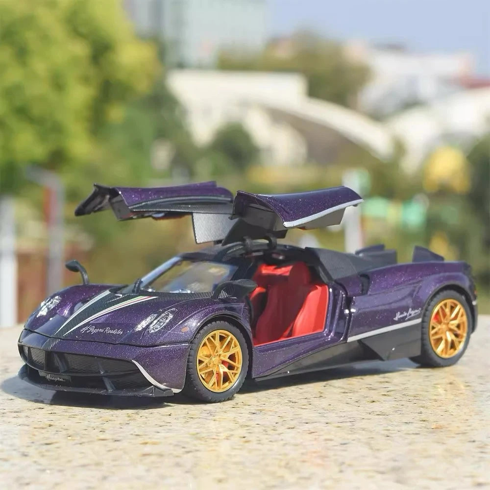 Pagani 2012 Huayra Purple 1:24 – Valuvalettu näyttömalli