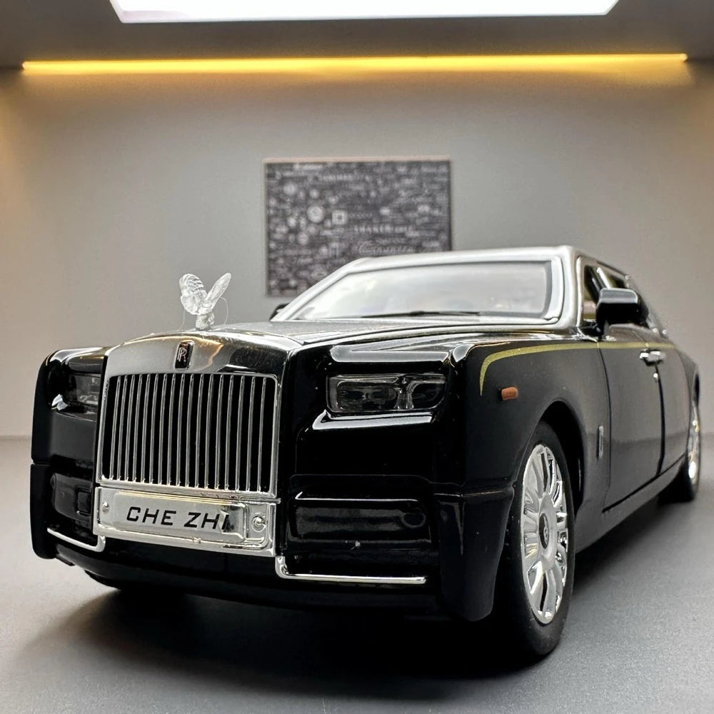 Rolls-Royce 2017 Phantom 1:24 negra – Modelo de Metal Fundido