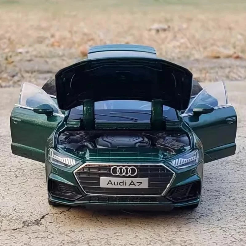 Audi 2018 A7 Green 1:32 – Model wyświetlacza odlewany z odlewu