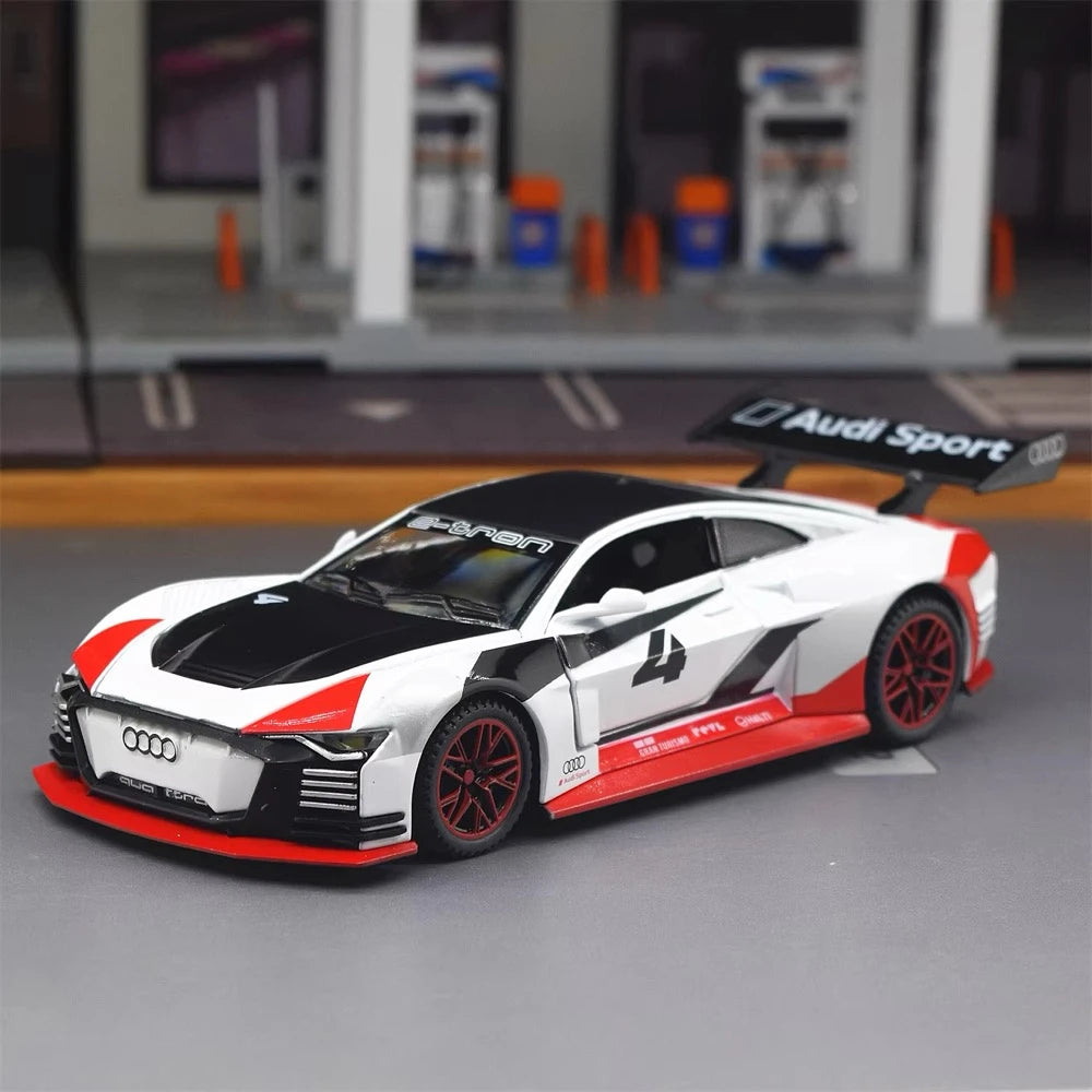 Audi 2018 E-Tron Vision GT branco 1:32 – modelo de exposição em metal fundido