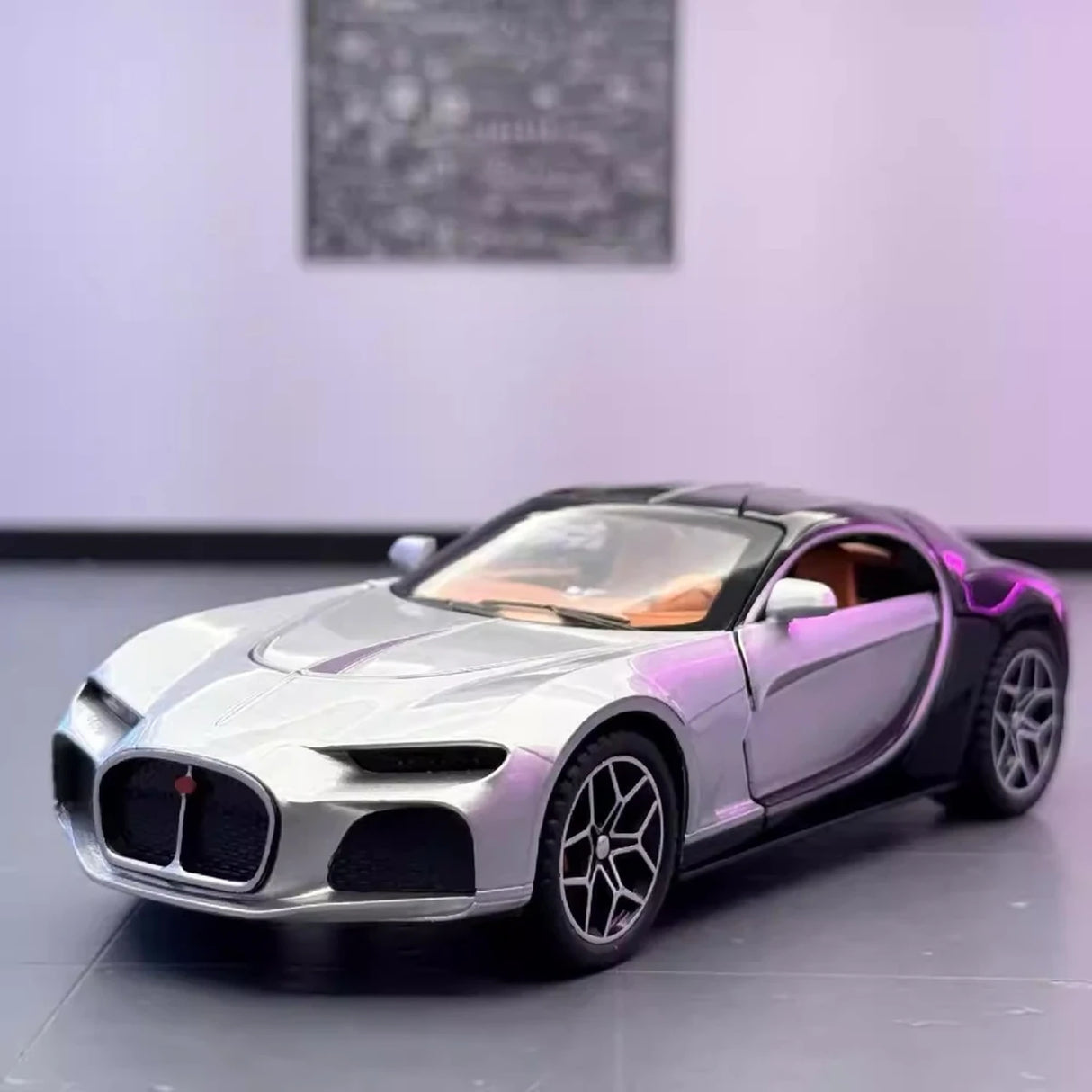 Bugatti 2015 Atlantic Silver 1:32 – Diecast Display Model Die-Cast