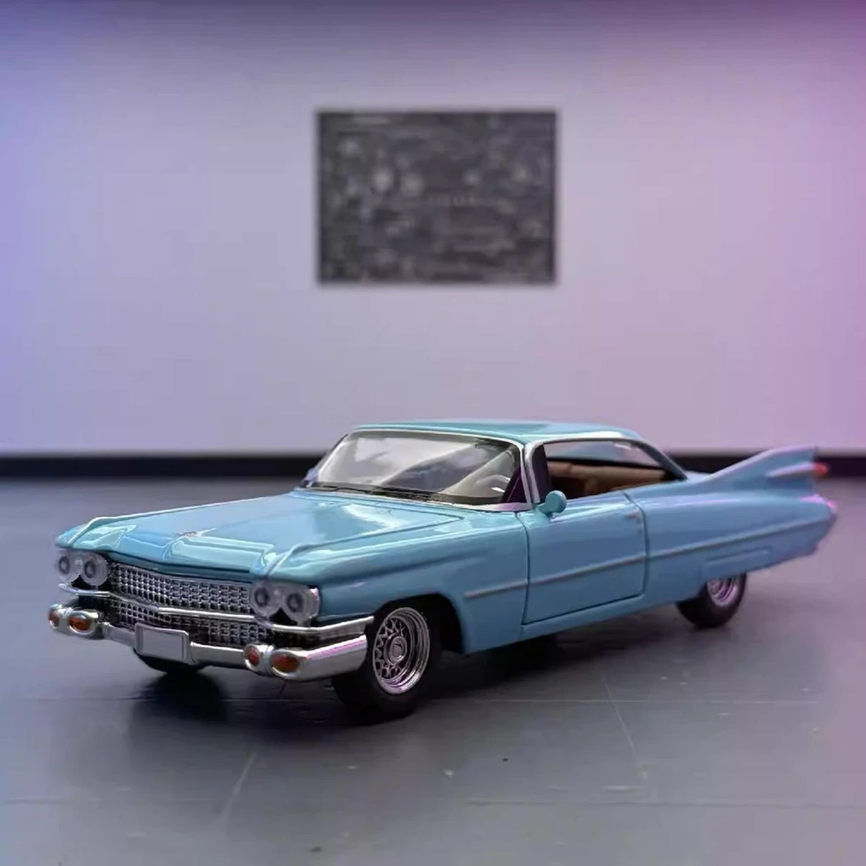 Cadillac 1959 Seria 62 Eldorado Biarritz Blue 1:32 – model wyświetlacza odlewany