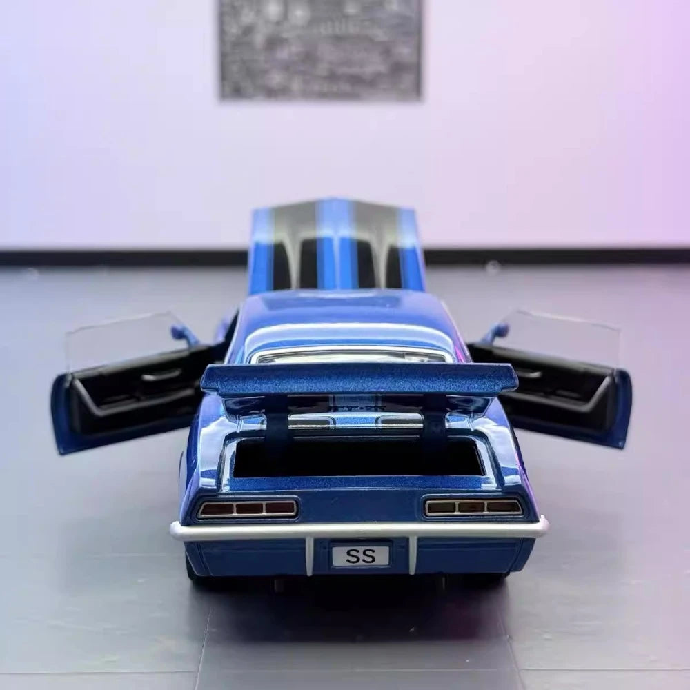 Chevrolet 1969 Camaro SS Blue 1:32 – model z odlewem odlewanym