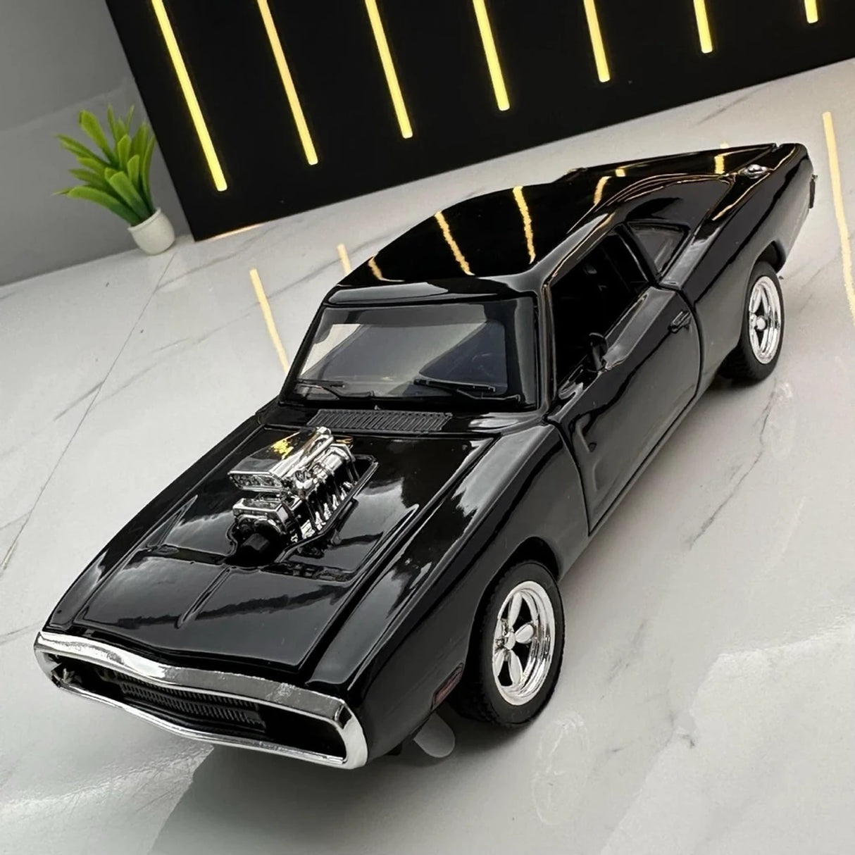 Dodge 1969 Charger Black 1:32 – Diecast Display Model Die-Cast