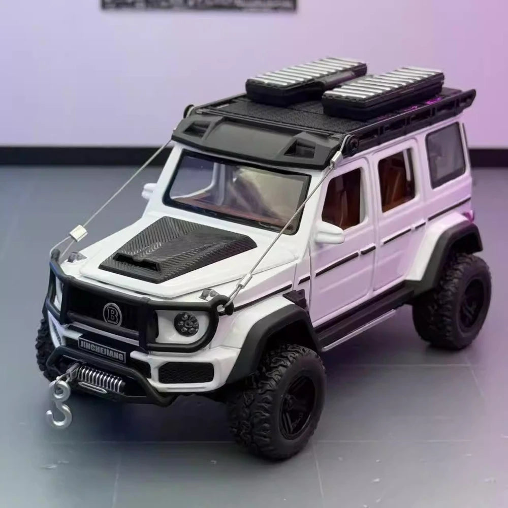 Mercedes-Brabus 2017 G550 4x4 Off-Road White 1:32 – Diecast Display Model Die-Cast