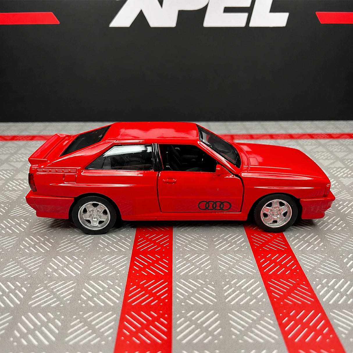 Audi 1980 كواترو ريد 1:36 – نموذج عرض مصبوب، مصبوب.