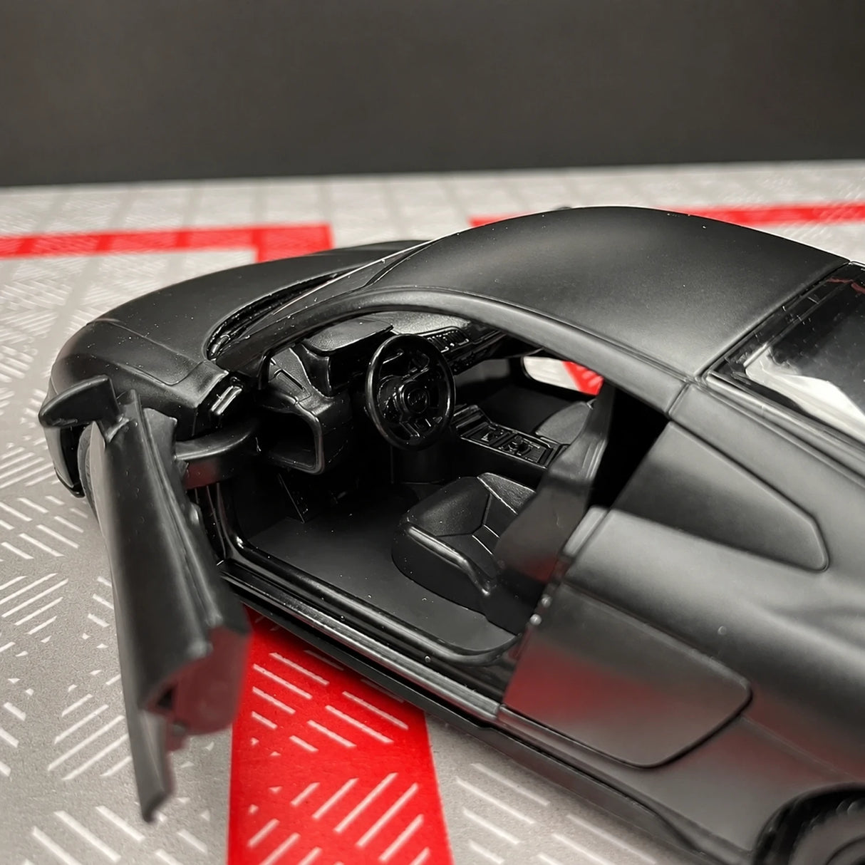 Audi 2016 R8 أسود 1:36 – نموذج عرض معدني مصبوب