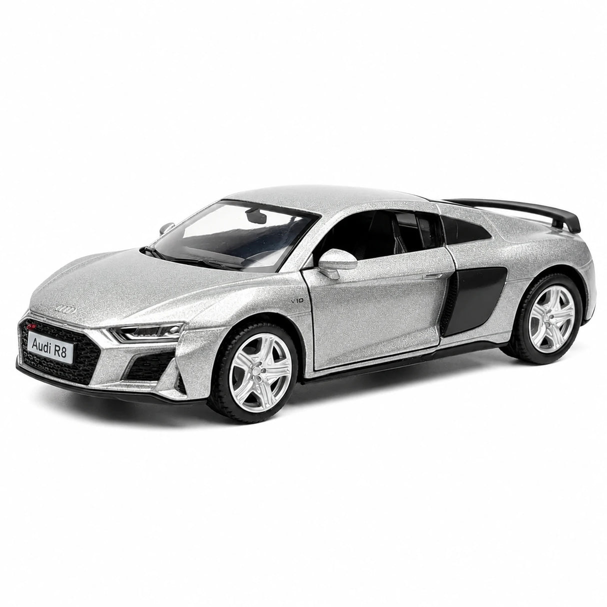Audi 2016 R8 فضي 1:36 – نموذج عرض معدني مصبوب