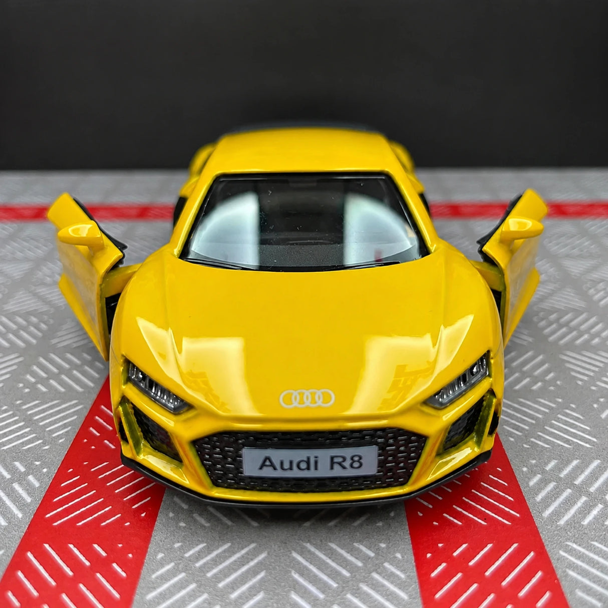 Audi 2016 R8 أصفر 1:36 – نموذج عرض معدني مصبوب