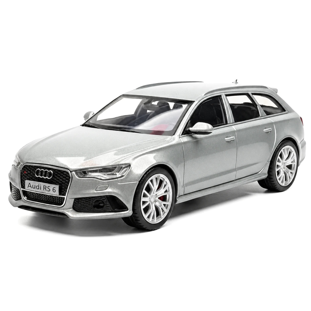 Audi 2019 RS6 فضي 1:36 – نموذج عرض معدني مصبوب