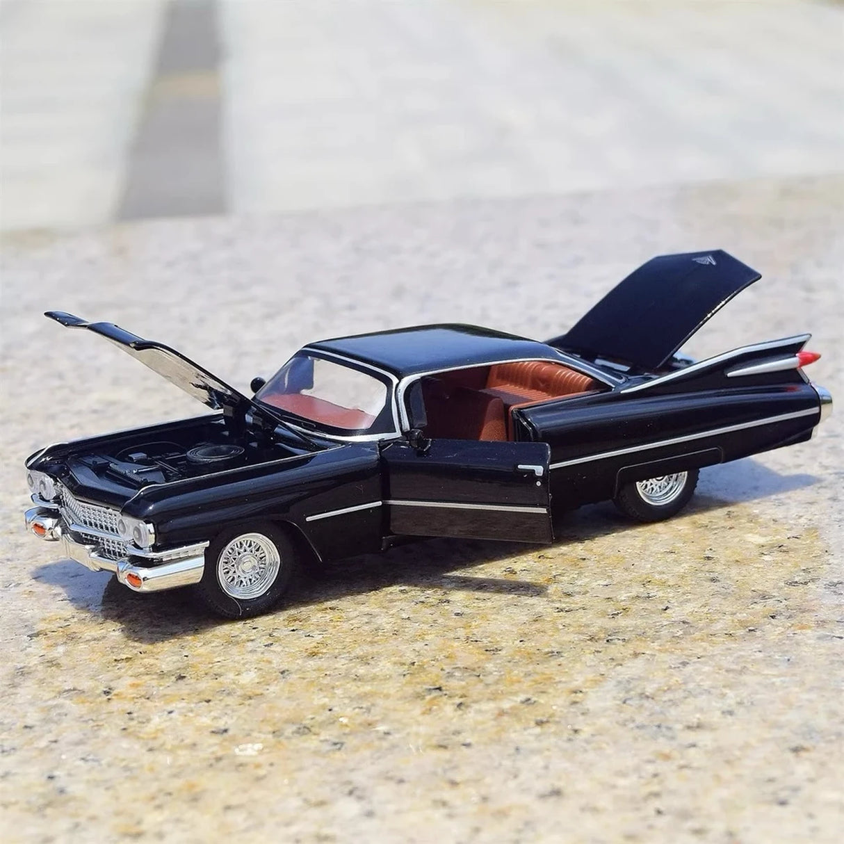 Cadillac 1959 Series 62 Eldorado Biarritz Black 1:36 – Diecast Display Model Die-Cast