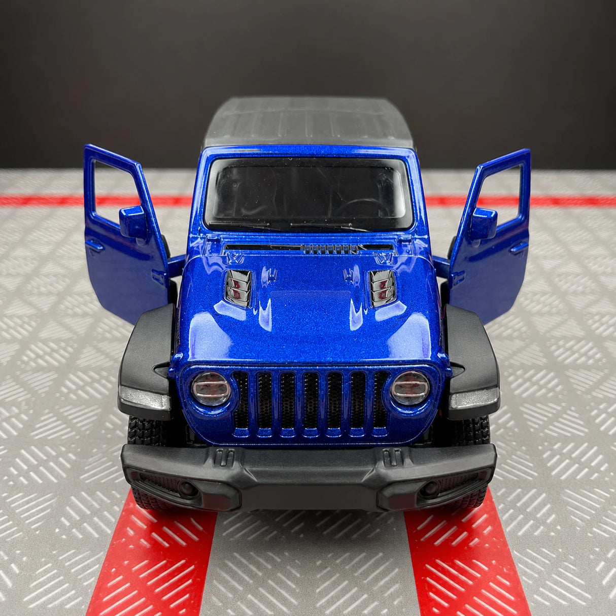 Jeep 2018 Wrangler Rubicon 블루 1:36 – 다이캐스트 디스플레이 모델 다이캐스트