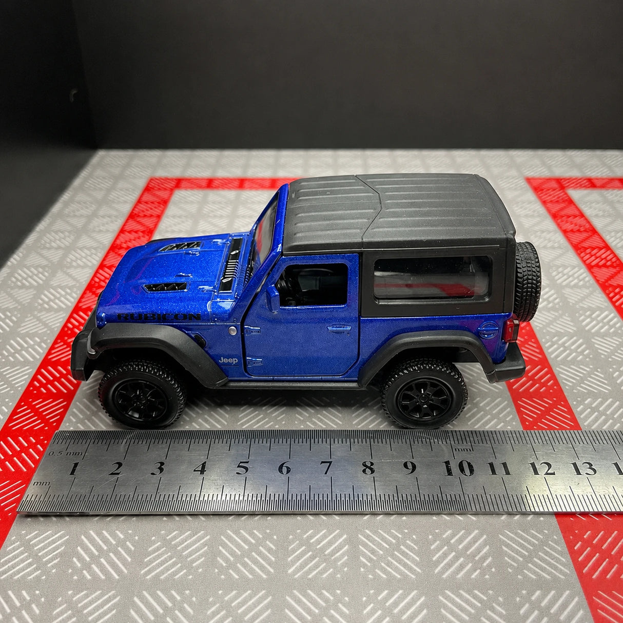 Jeep 2018 Wrangler Rubicon 블루 1:36 – 다이캐스트 디스플레이 모델 다이캐스트