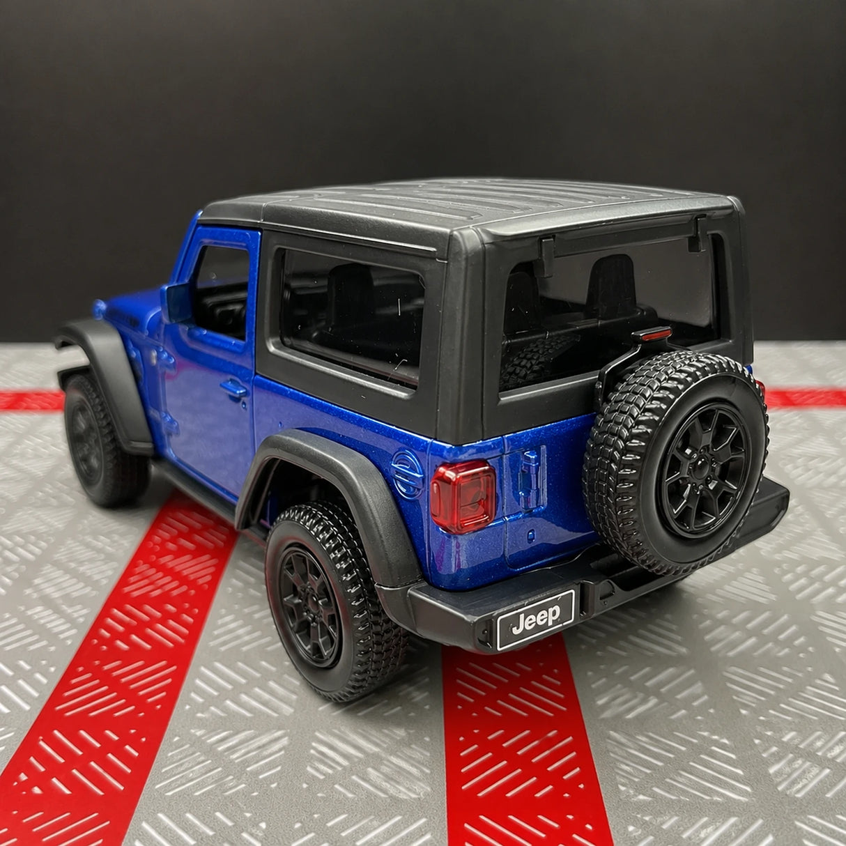 Jeep 2018 Wrangler Rubicon 블루 1:36 – 다이캐스트 디스플레이 모델 다이캐스트