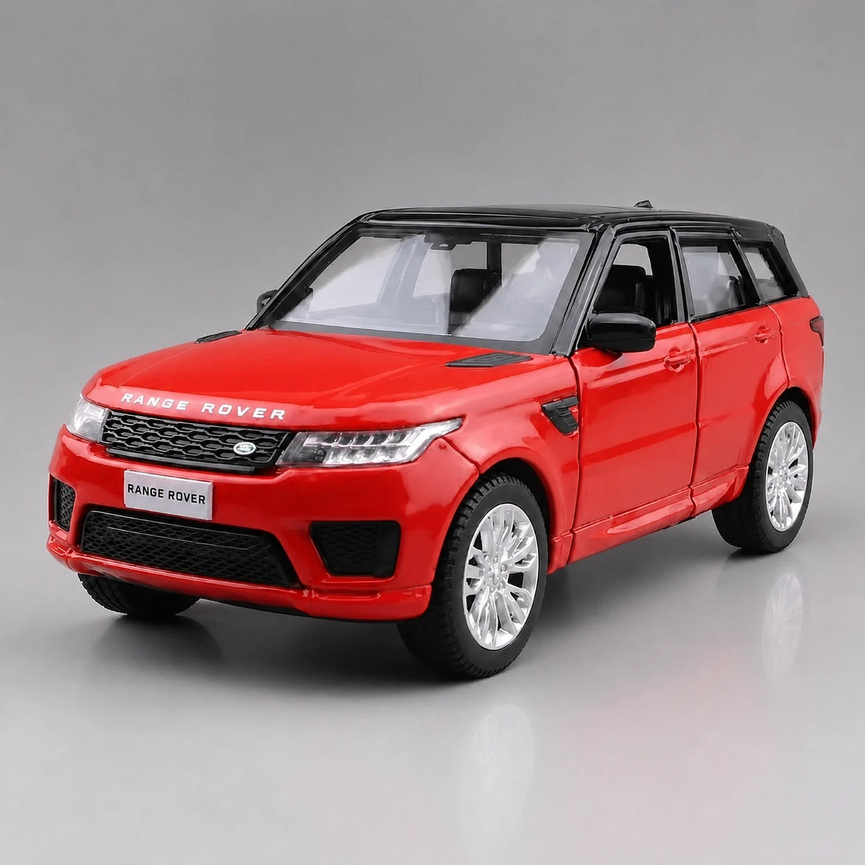 Land Rover 2012 Range Rover Sport vermelho 1:36 – modelo de exposição em metal fundido