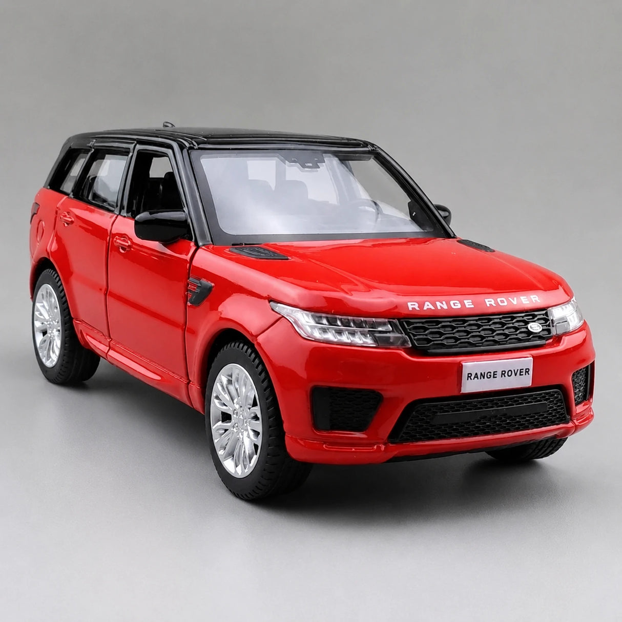 Land Rover 2012 Range Rover Sport vermelho 1:36 – modelo de exposição em metal fundido