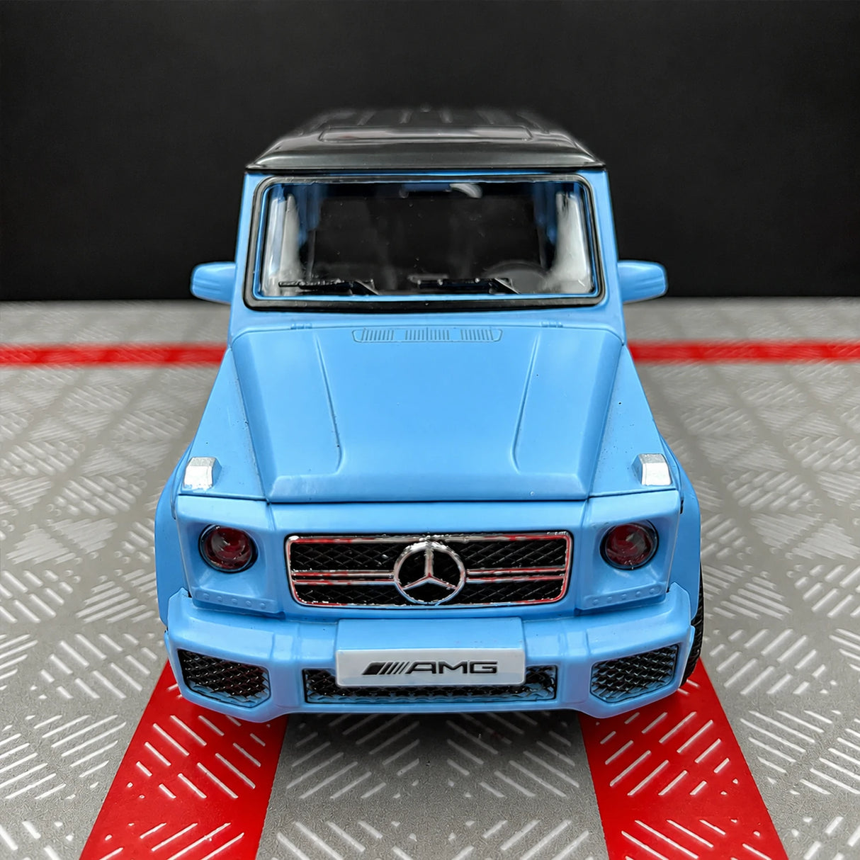 Mercedes-AMG 2015 G63 الأزرق غير اللامع 1:36 – نموذج عرض مصبوب، مصبوب.