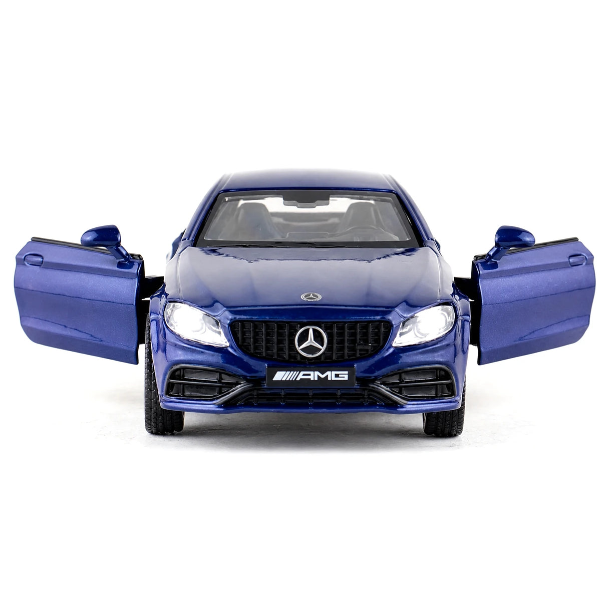 Mercedes-AMG 2023 C63S Coupé Blue 1:36 – Modelo de exhibición de fundición a presión