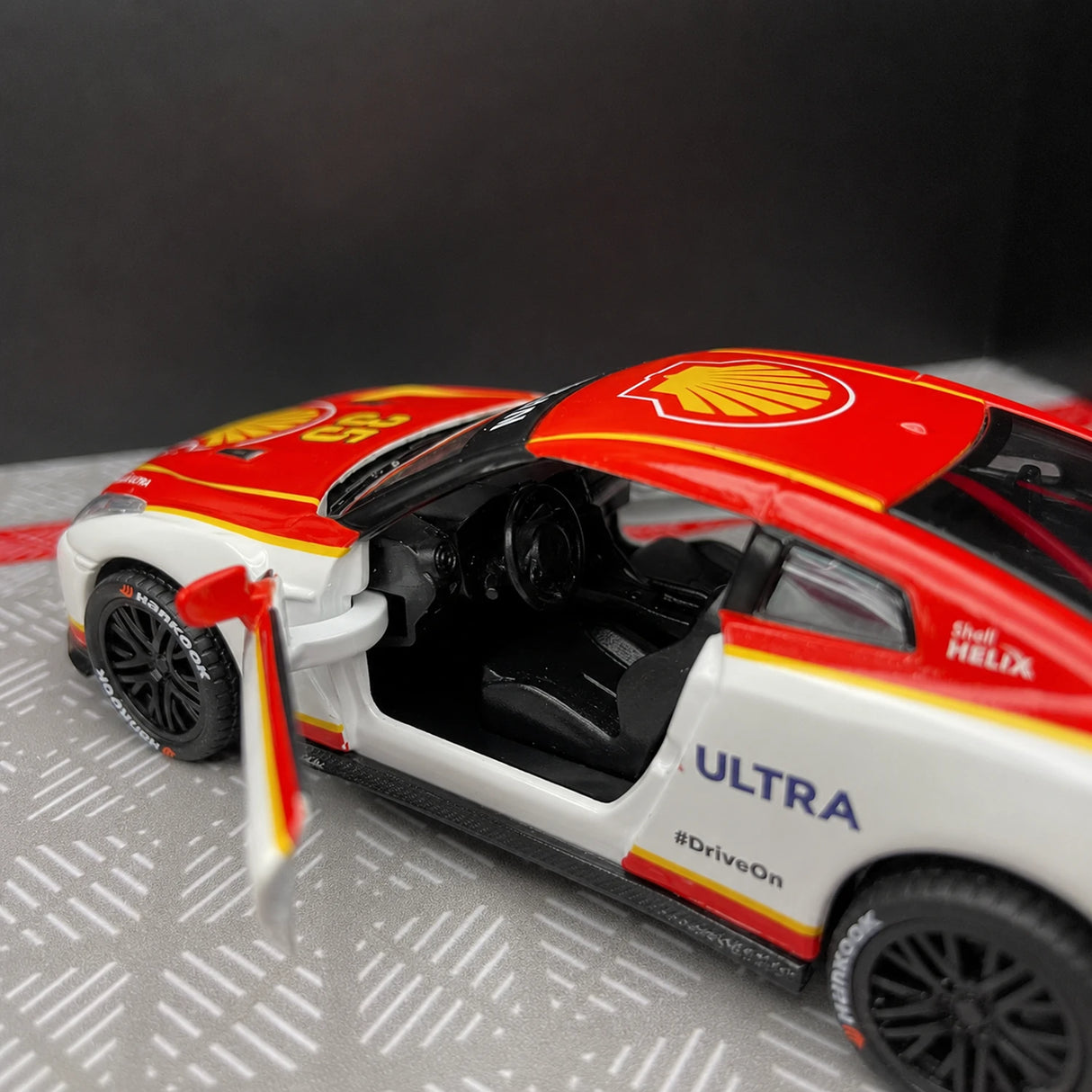 Nissan 2009 GT-R R35 셸 도색 #35 1:36 다이캐스트 디스플레이 모델 - 뷰 11