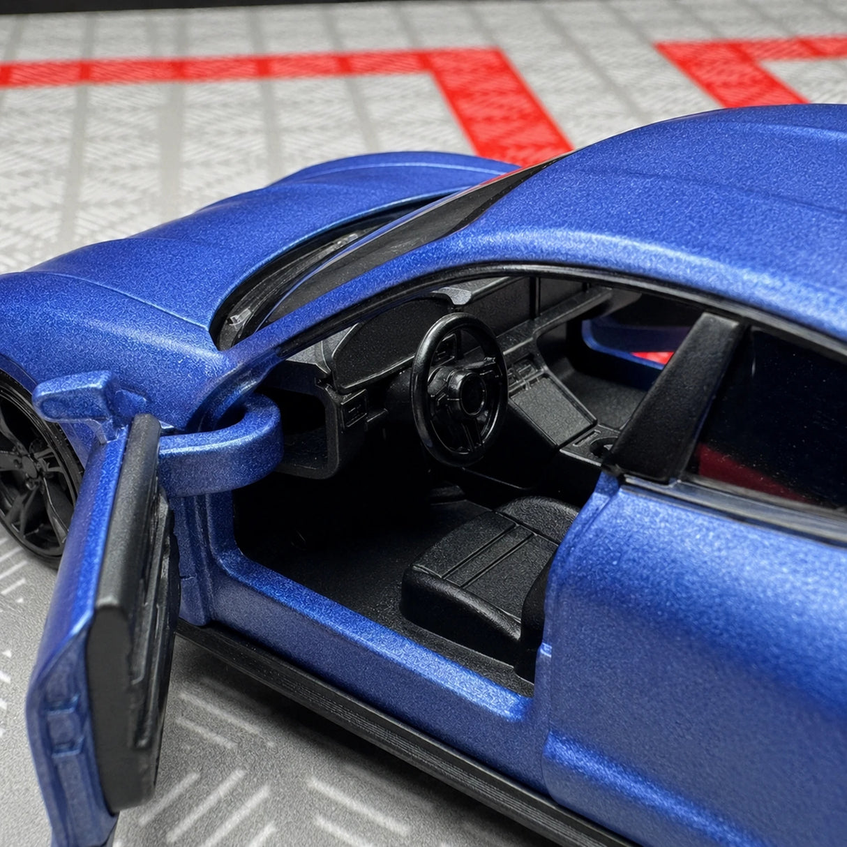 Porsche 2019 테이칸 무광 블루 1:36 – 다이캐스트 디스플레이 모델 다이캐스트