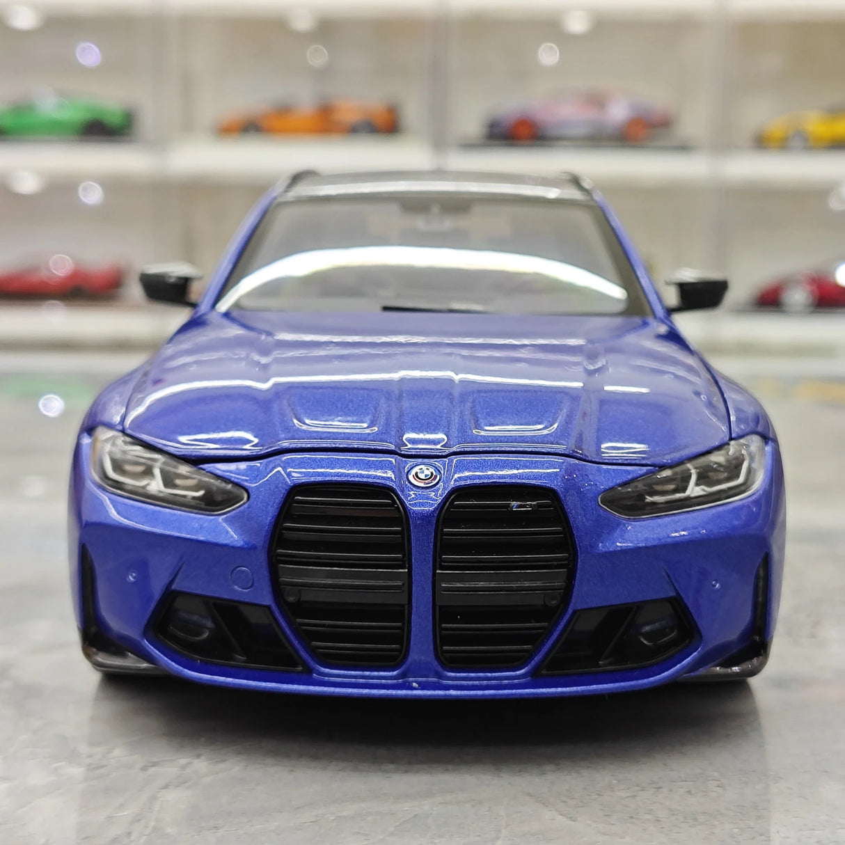 TSM BMW 2023 M3 Touring M G81 Portimao Metallic Blue 1:18 – Resina modello in resina collezionabile