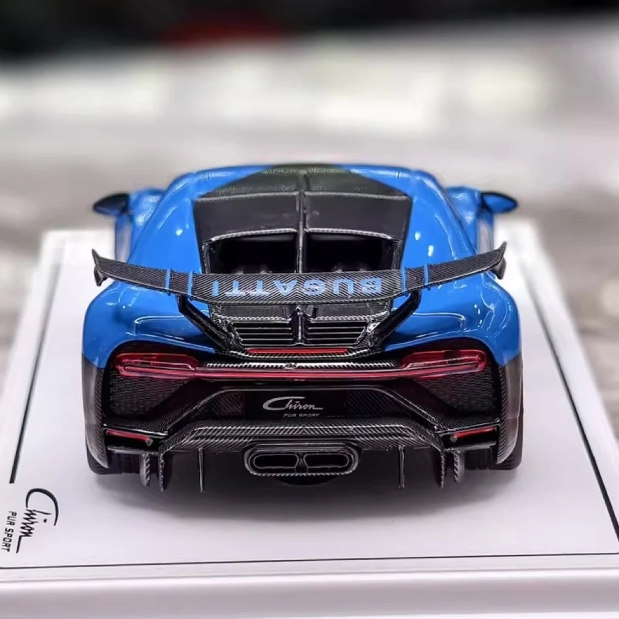 TSM Bugatti 2020 Chiron Pur Sport Blue 1:43 – Collectible Resin Model Resin