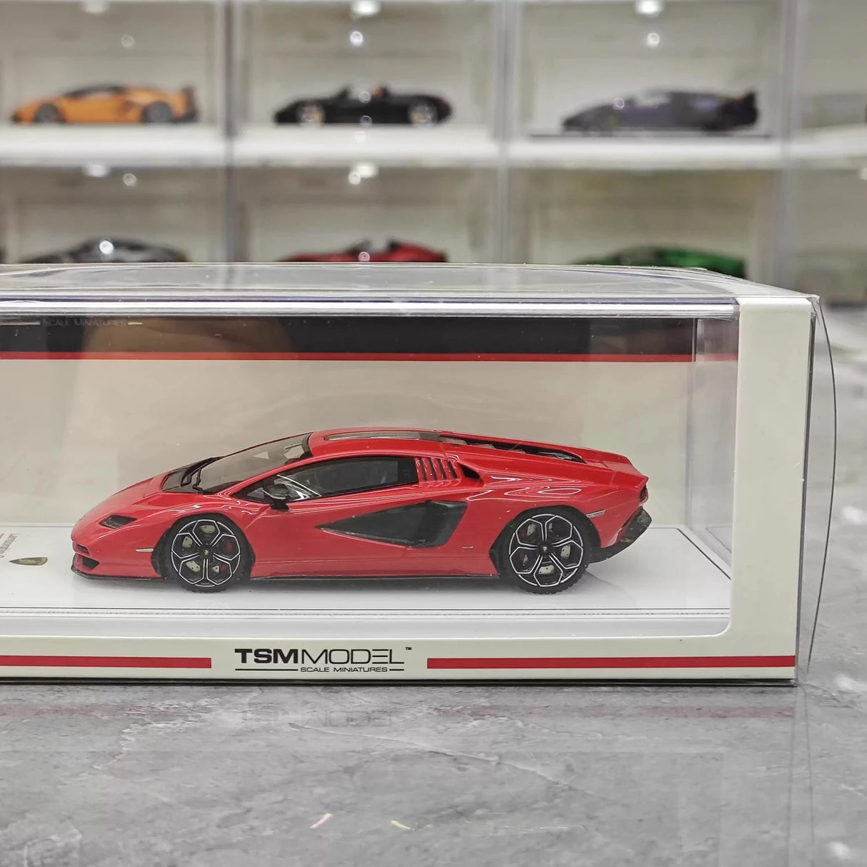 TSM Lamborghini 2022 Countach LPI 800-4 Red 1:43 – Sammelobjekt-Resin-Modellharz
