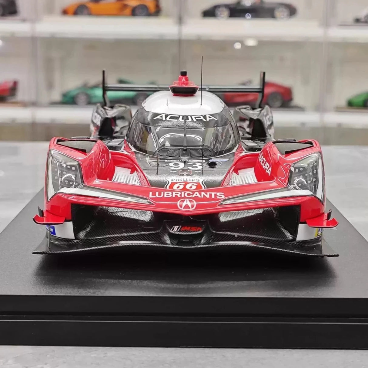 Top Speed Acura 2025 ARX-06 93 Acura Meyer Shank Racing 2025 IMSA Sebring 12 horas 1:18 – Resina Modelo de Resina de Coleção