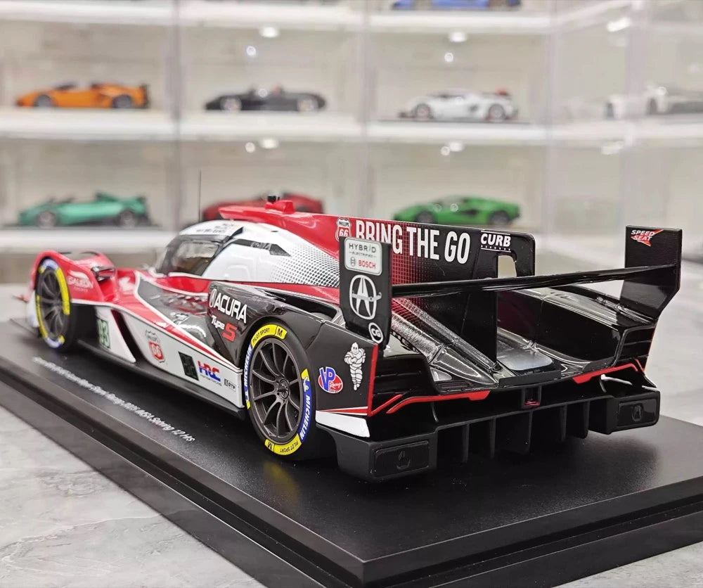 Top Speed Acura 2025 ARX-06 93 Acura Meyer Shank Racing 2025 IMSA Sebring 12 horas 1:18 – Resina Modelo de Resina de Coleção