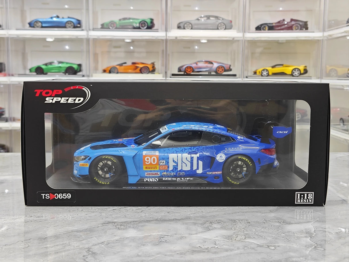 BMW 2025 M4 GT3 EVO #90 1:18 Sammlermodell aus Harz von Top Speed – siehe 14