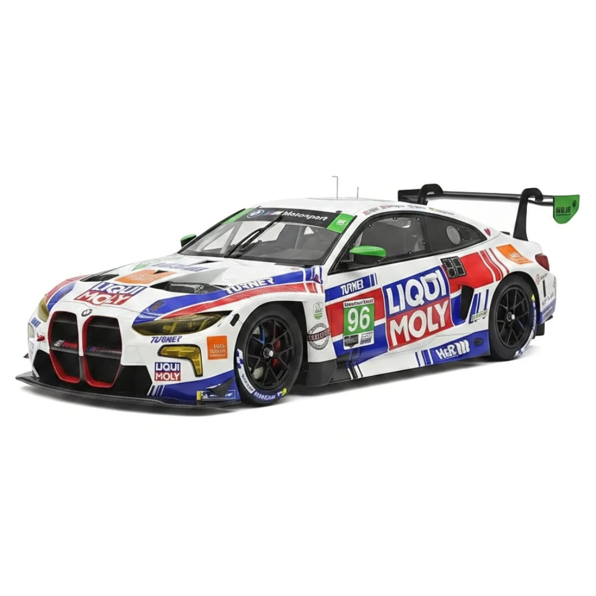 BMW 2025 M4 GT3 EVO Turner Motorsport #96 1:18 IMSA Daytona 24 Hrs Resin-Sammlermodell von Top Speed – Ansicht 16