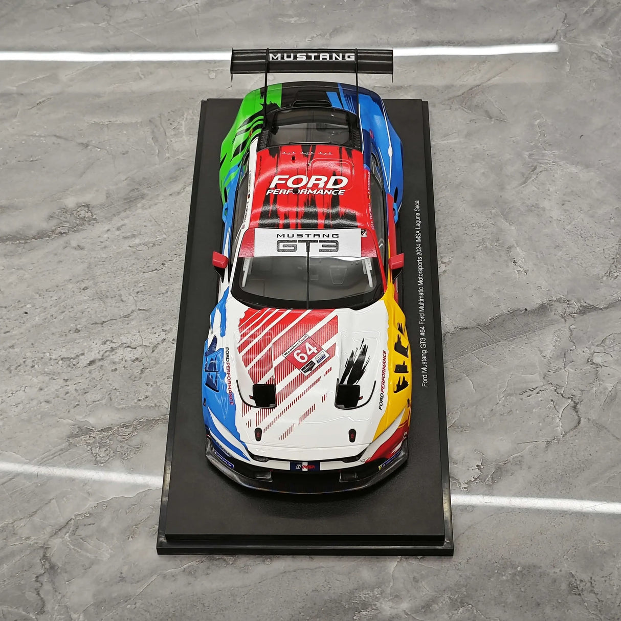 Ford 2024 Mustang GT3 Ford Multimatic Motorsports #64 1:18 Sammelmodell aus Harz von Top Speed – Ansicht 2