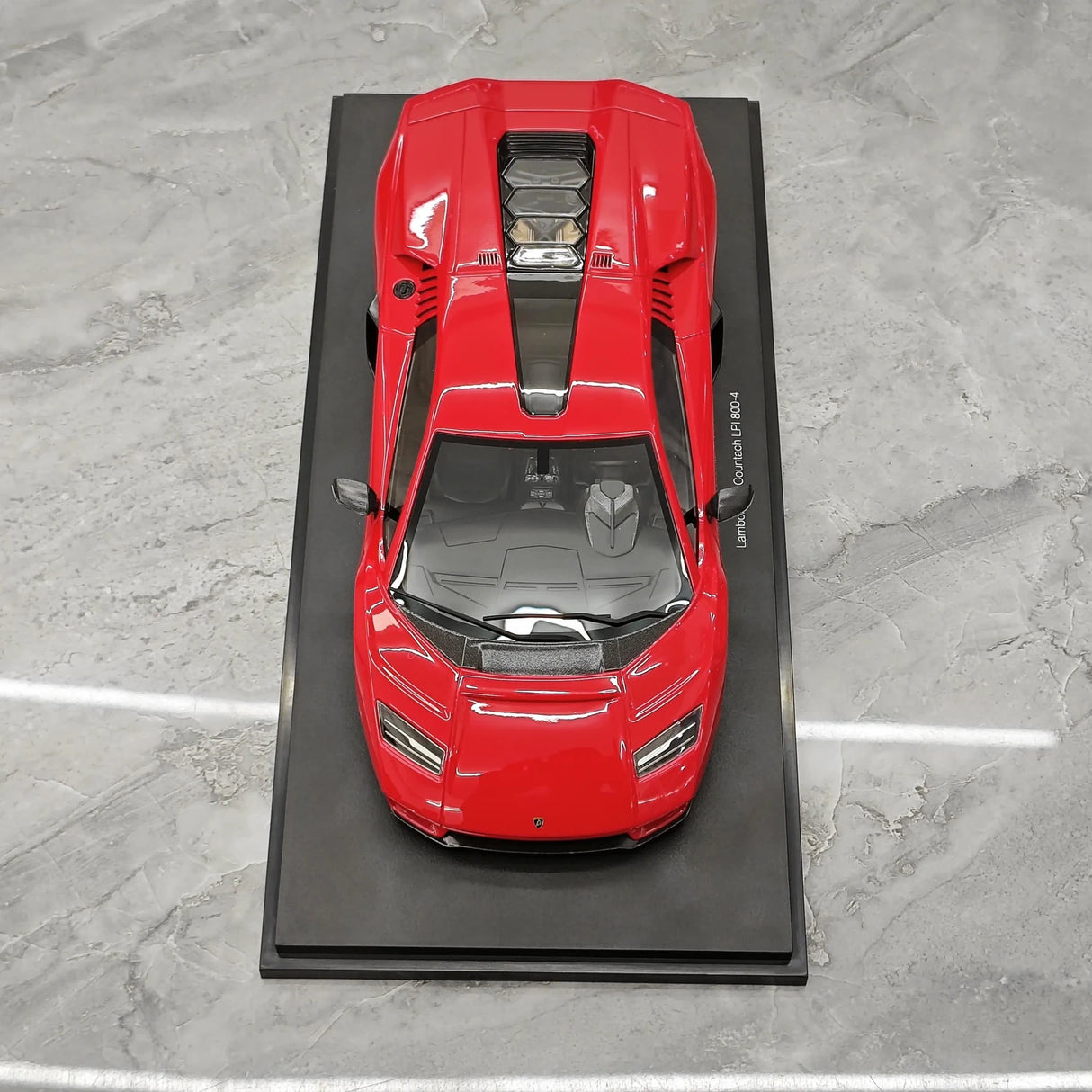 Top Speed Lamborghini 2021 Countach LPI 800-4 Rosso Mars 1:18 – Sammelobjekt-Resin-Modellharz