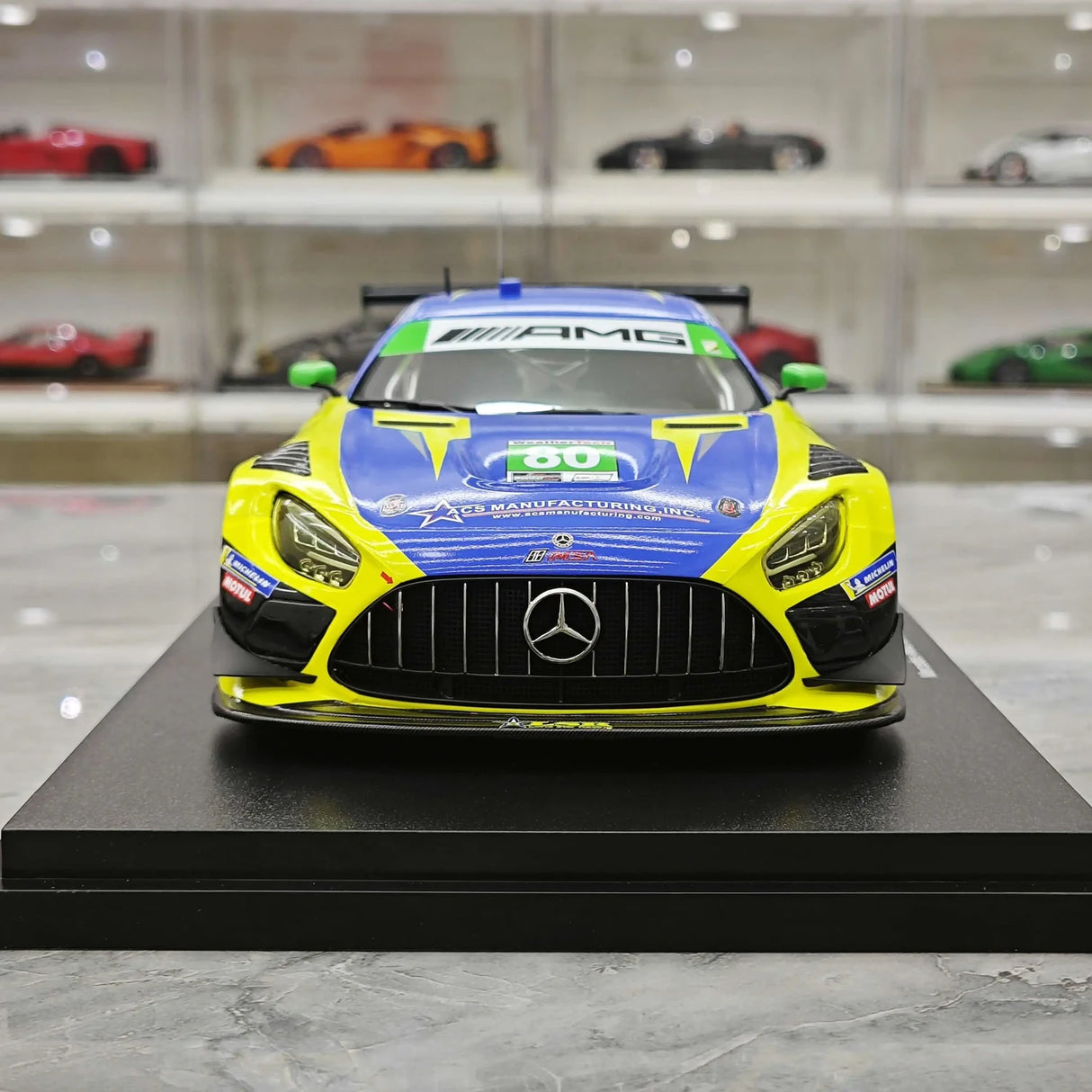 1:18 Mercedes-AMG 2025 GT3 EVO Lone Star Racing IMSA Daytona 24-Stunden-#80-Modellauto von Top Speed - Ansicht 1