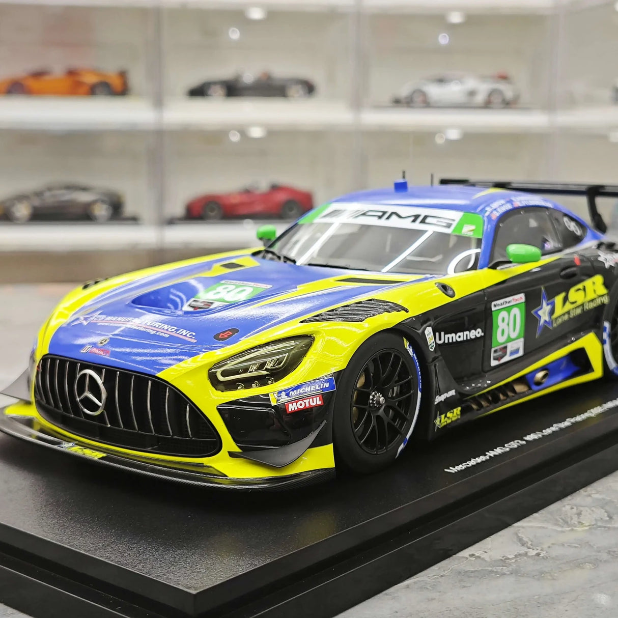 1:18 Mercedes-AMG 2025 GT3 EVO Lone Star Racing IMSA Daytona 24h #80 Modell von Top Speed - Ansicht 3