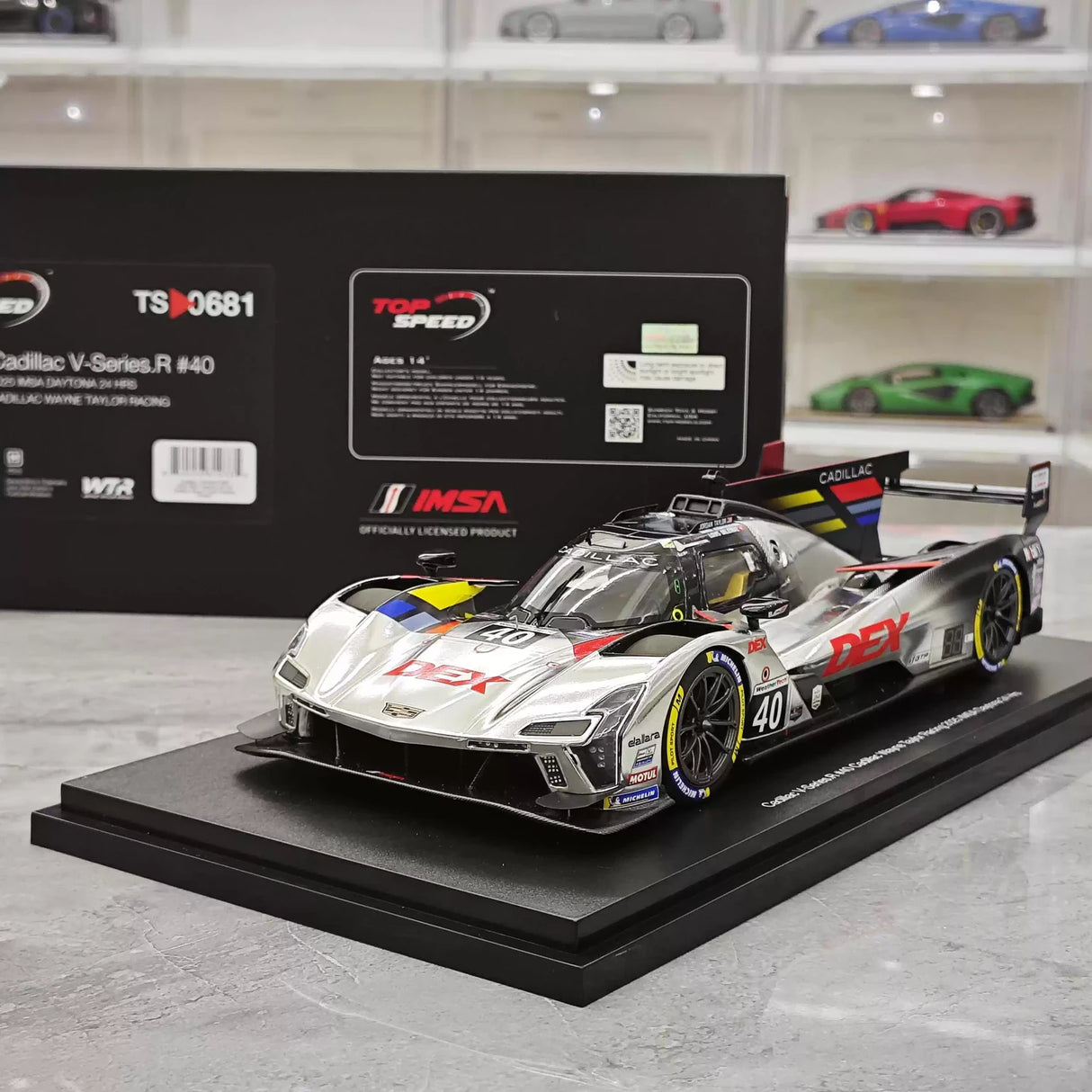 Cadillac 2025 V-Series.R Daytona 24 Hours #40 1:18 resin collectible model by Top Speed - view 12
