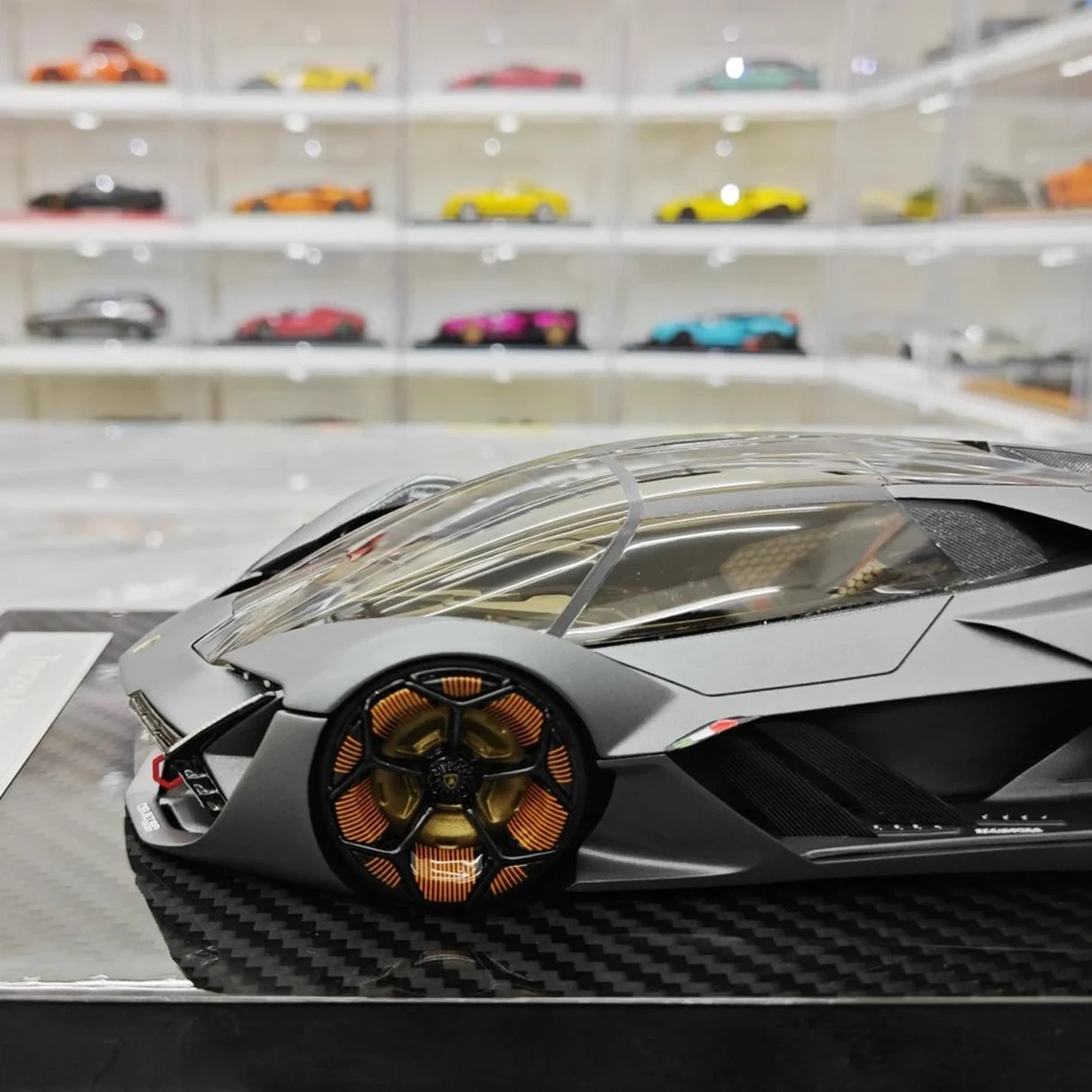 Ultra Unique Lamborghini 2017 Terzo Millennio Gray 1:18 – Verzamelbare resin modelresin