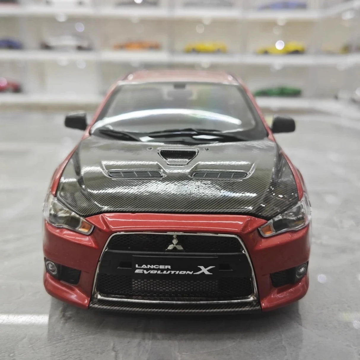 VIAT Mitsubishi 2008 Lancer Evo X Metallic Red 1:18 – Collectible Diecast Model Die-Cast